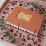 Caderno Bordado Tecido