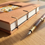 Caderno Bordado Tecido