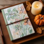 Caderno Floral Aquarelado